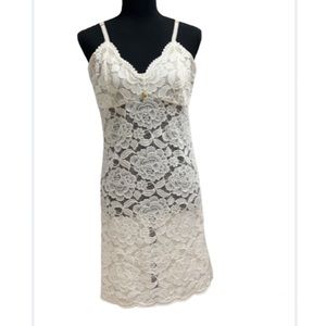 Intima white lace dress